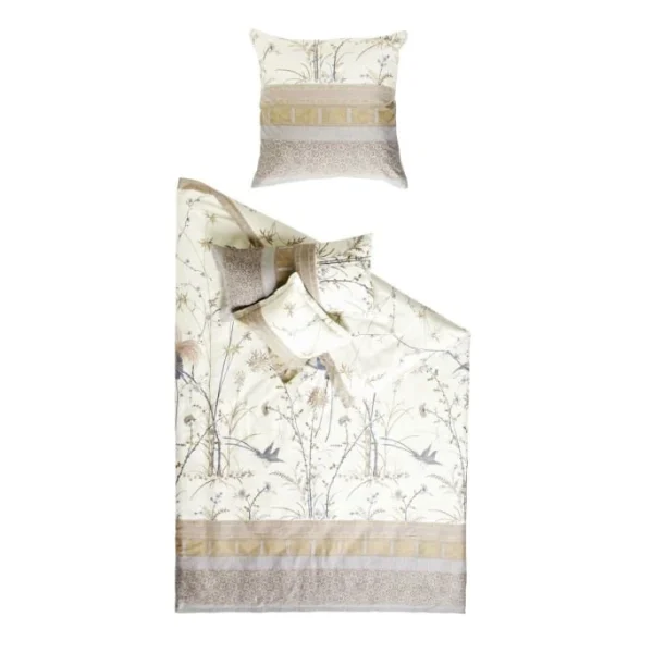 Bassetti FONG V8 Bettwäsche – 155×220 / 80×80 Cm – Creme 1