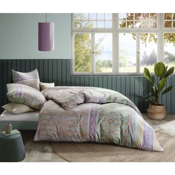 Fleuresse Modern Classic Bettwäsche-Set Aus Mako Satin – 135×200 / 80×80 Cm – Mint 3