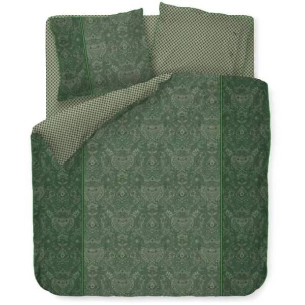 Pip Studio Kyoto Nights Bettwäsche-Set Aus Baumwoll-Perkal – 200×200 / 2x80x80 Cm – Grün 1