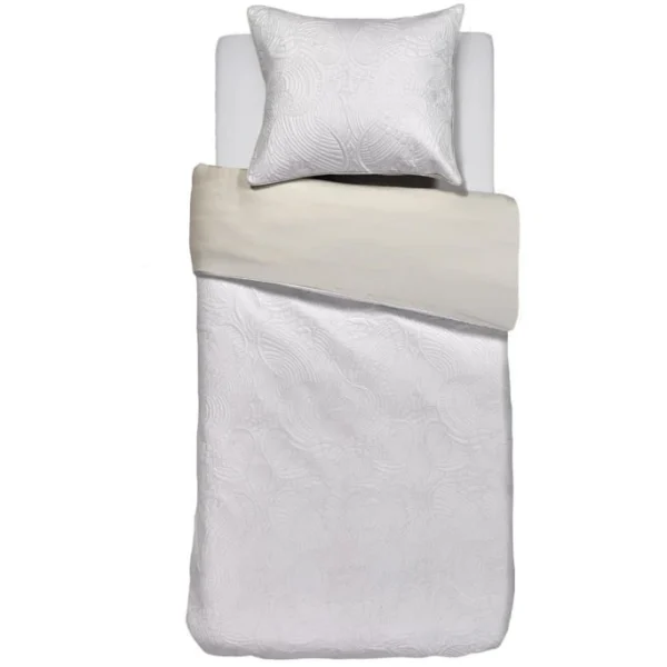 Moooi Embroidered Dodo Bettwäsche Aus Mako-Satin – 155×220 / 80×80 Cm – Ivory 1