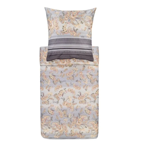 Bassetti TOSCA Bettwäsche-Set – 135×200 / 80×80 Cm – G1-grigio 1