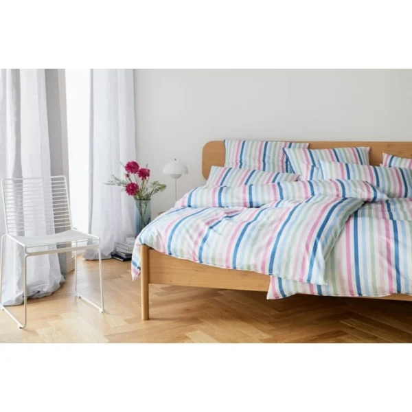 Elegante Club Soda Jersey Bettwäsche – 155×220 / 80×80 Cm – Rainbow 3