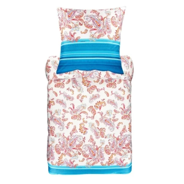 Bassetti TOSCA Bettwäsche-Set – 240×220 / 2x80x80 Cm – B1-azur 1