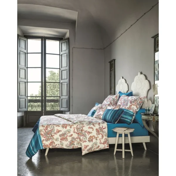Bassetti TOSCA Bettwäsche-Set – 240×220 / 2x80x80 Cm – B1-azur 3
