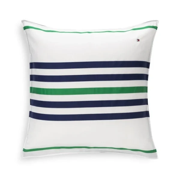 Tommy Hilfiger LINEAR PLAY Satin-/Twill-Bettwäsche-Set – 135×200 / 80×80 Cm – Green 3