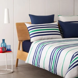 Tommy Hilfiger LINEAR PLAY Satin-/Twill-Bettwäsche-Set – 135×200 / 80×80 Cm – Green 18