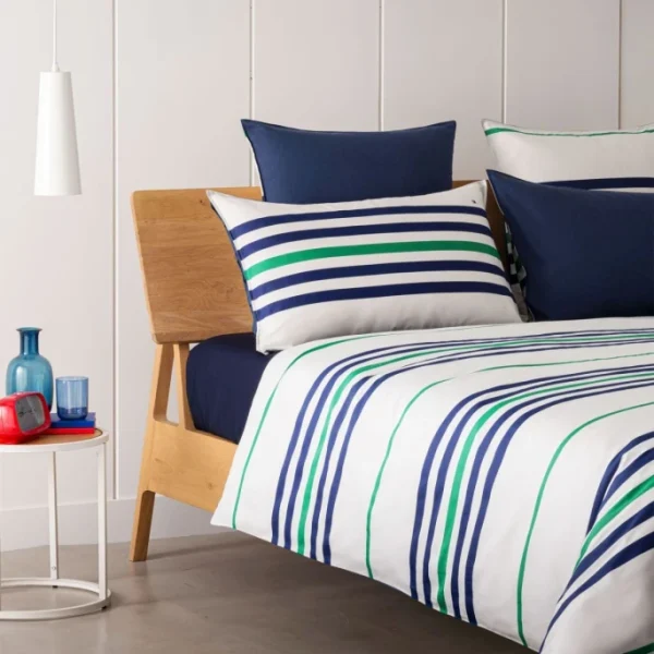 Tommy Hilfiger LINEAR PLAY Satin-/Twill-Bettwäsche-Set – 135×200 / 80×80 Cm – Green 7