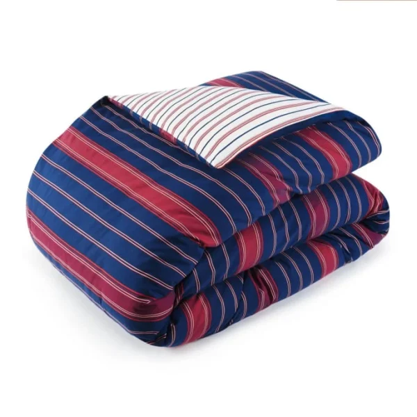 Tommy Hilfiger Blazer Stripes Bettwäsche-Garnitur – 135×200 / 80×80 Cm – Navy 3