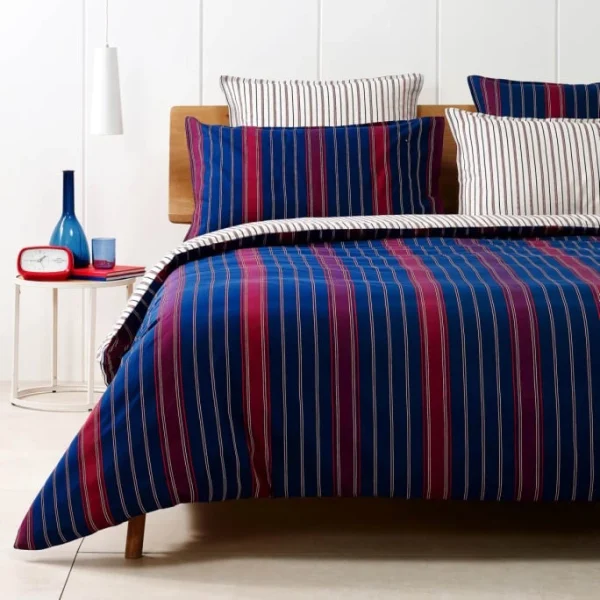 Tommy Hilfiger Blazer Stripes Bettwäsche-Garnitur – 135×200 / 80×80 Cm – Navy 5