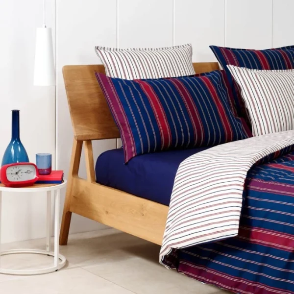 Tommy Hilfiger Blazer Stripes Bettwäsche-Garnitur – 135×200 / 80×80 Cm – Navy 6