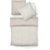 Fleuresse Lech Wendebettwäsche-Set Aus Flanell – 135×200 / 80×80 Cm – Mandel 14