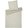 Elegante Tender Bettwäsche-Set Aus Soft-Flanell – 155×220 / 80×80 Cm – Sand 16