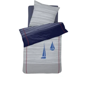 Cinderella Boats Wendebettwäsche-Set – 135×200 / 80×80 Cm – Deep Blue 20