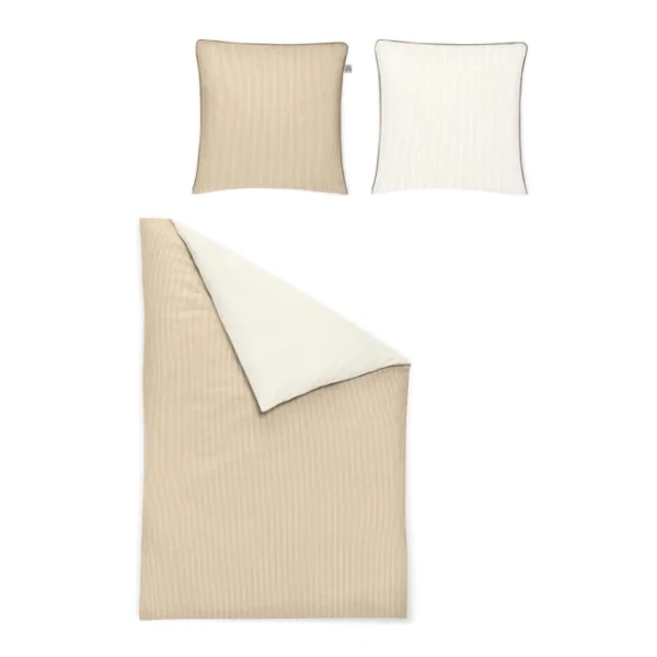 Irisette LINEA 8021 Satin-Bettwäsche – 135×200 / 80×80 Cm – Creme 1
