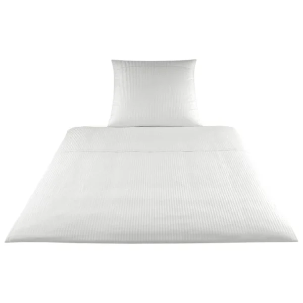 Elegante Milano Bettwäsche Aus Mako-Satin – 135×200 / 40×80 Cm – Weiß 1