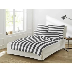 Irisette TAPE 8577 Mako-Satin Bettwäsche – 155×220 / 80×80 Cm – Grafit 6