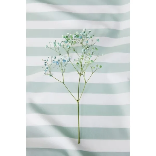 Elegante Lido Web-Perkal Bettwäsche-Set – 155×200 / 80×80 Cm – Salbei 3