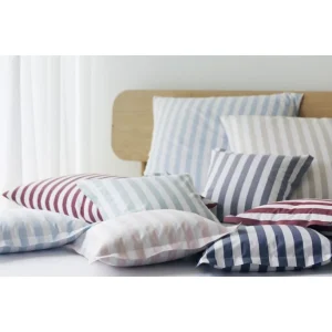 Elegante Lido Web-Perkal Bettwäsche-Set – 155×200 / 80×80 Cm – Salbei 10
