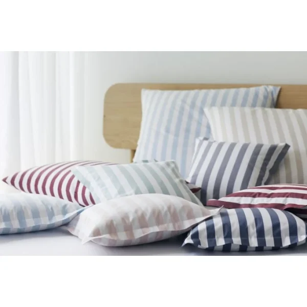 Elegante Lido Web-Perkal Bettwäsche-Set – 155×200 / 80×80 Cm – Salbei 4