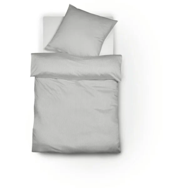Fleuresse Porto Bettwäsche-Garnitur – 135×200 / 80×80 Cm – Light Grey 1