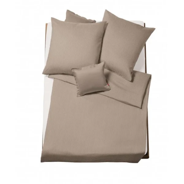 Fleuresse Linz Bettwäsche – 135×200 / 80×80 Cm – Taupe 1