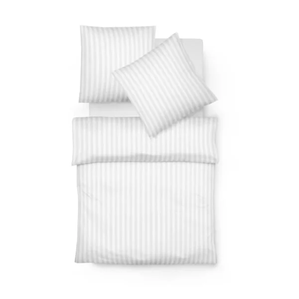 Fleuresse Rubin Bettwäsche-Set Aus Satin – 135×200 / 80×80 Cm – Weiß 1