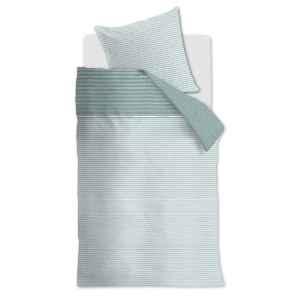 Riviera Maison Rivièra Maison Pleaty Bettwäsche-Set – 135×200 / 80×80 Cm – Grün 1