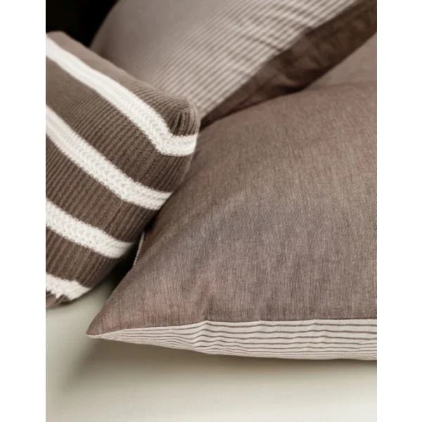 Marc O’Polo Skei Bettwäsche-Set Mit Recycling-Baumwolle – 200×200 / 2x80x80 Cm – Braun 5
