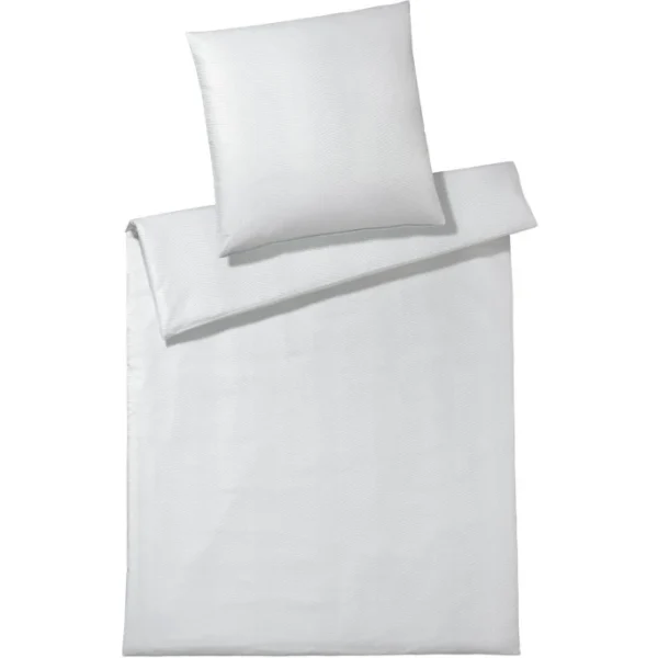 Elegante Canova Bettwäsche-Set Aus Mako-Satin – 135×200 / 80×80 Cm – Weiß 1