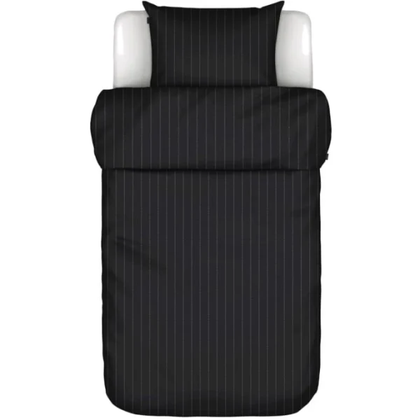 Marc O’Polo Jora Satin Bettwäsche-Set – 155×220 / 80×80 Cm – Black 1