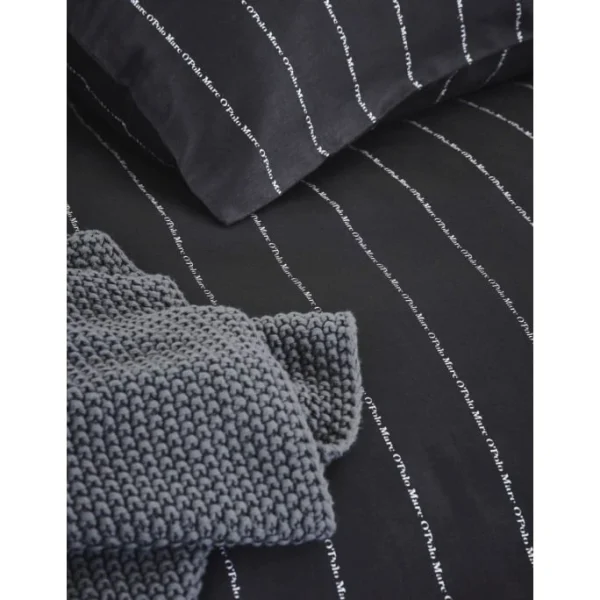 Marc O’Polo Jora Satin Bettwäsche-Set – 155×220 / 80×80 Cm – Black 3
