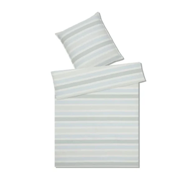 Elegante Revival Bettwäsche Aus Fine Crepe – 155×220 / 80×80 Cm – Mint 1