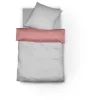 Fleuresse Porto Wendebettwäsche-Set Aus Buntgewebe – 135×200 / 80×80 Cm – Hellgrau-rot 8