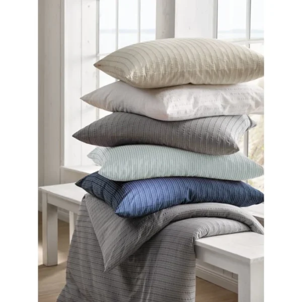 Fleuresse Rio Bettwäsche-Set Aus Seersucker – 135×200 / 80×80 Cm – Marine 4