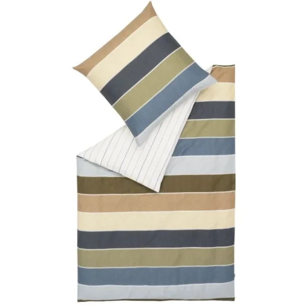ESPRIT Home Amelie Bettwäsche-Set Aus Satin – 155×220 / 80×80 Cm – Blue 1