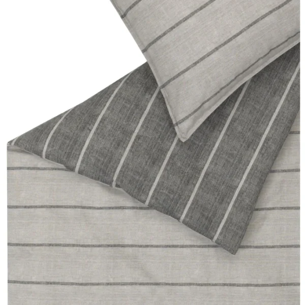 Schöner Wohnen Match Bettwäsche Set Aus Chambray – 135×200 / 80×80 Cm – Grau 5