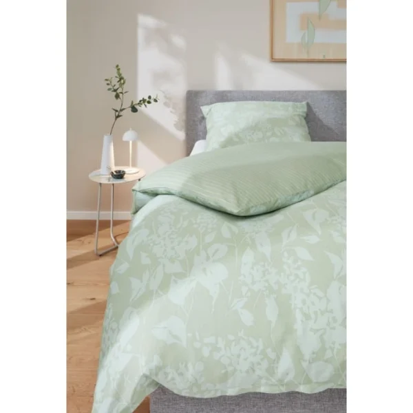 Musterring Blossom Bettwäsche-Set Aus Satin – 135×200 / 80×80 Cm – Lind 3