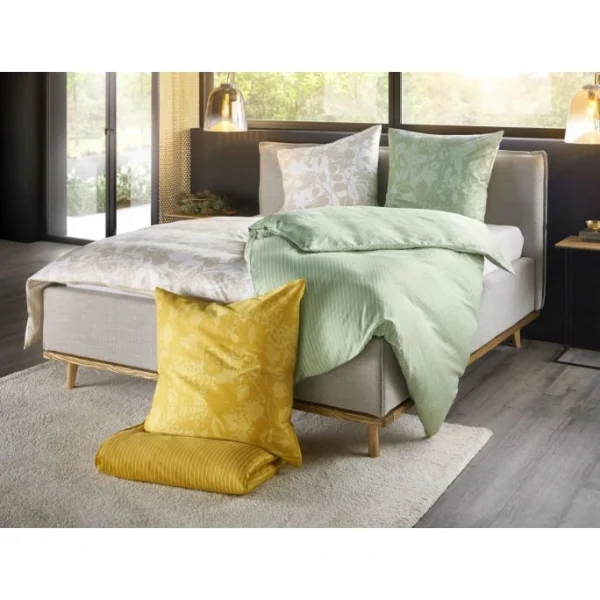 Musterring Blossom Bettwäsche-Set Aus Satin – 135×200 / 80×80 Cm – Lind 5