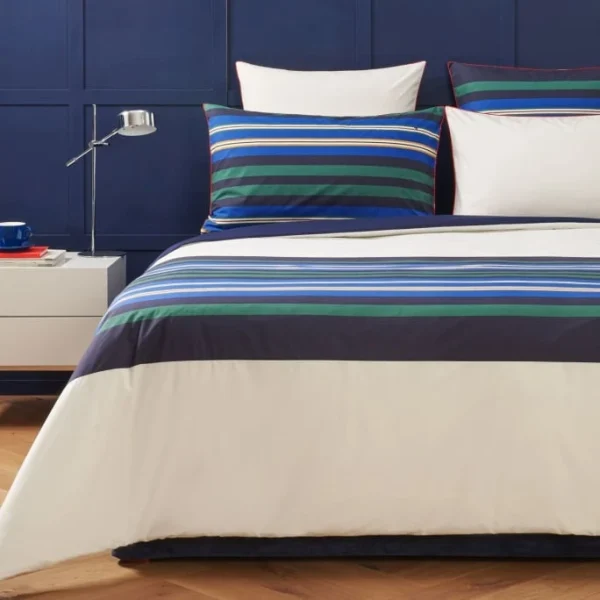 Tommy Hilfiger URBAN STRIPES Bettwäsche-Set Aus Bio-Perkal – 140×200 / 70×90 (AT) Cm – White 3