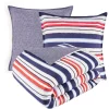 Tommy Hilfiger WATERCOLOR STRIPES Bettwäsche-Set Aus Mako-Satin – 140×200 / 70×90 Cm (AT) – Wave 11